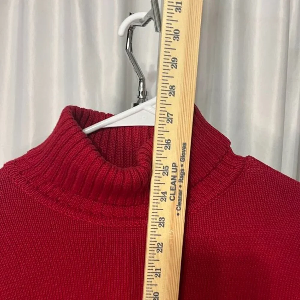 Croft & Barrow Red Turtleneck Sweater | Size L